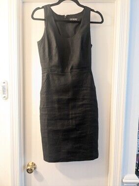 J.Crew Linen Blend Fitted Sheath Dress